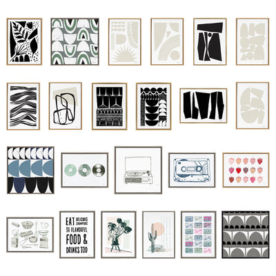 Sylvie Constructed II Neutral Framed Canvas