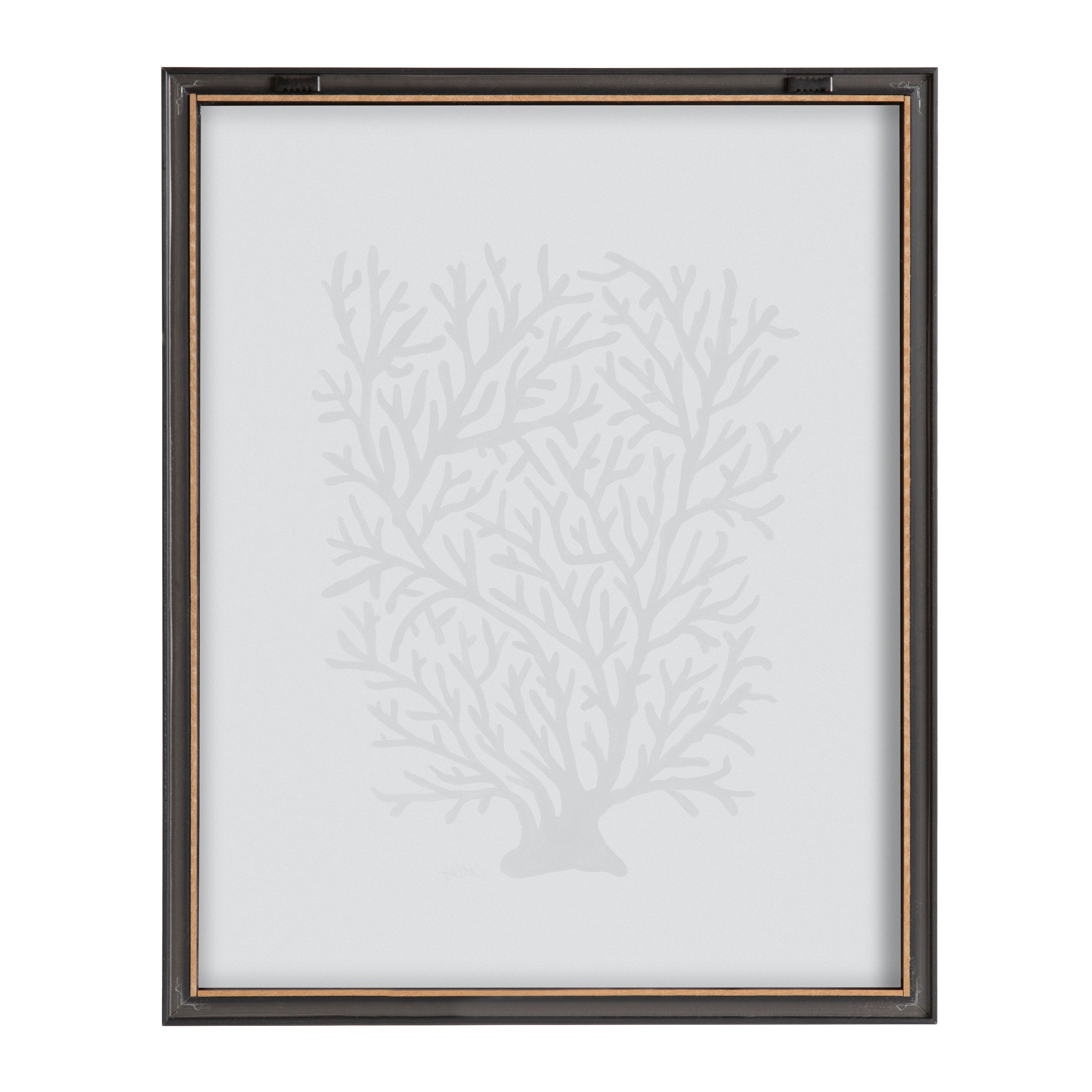 Blake Coral Black Framed Printed Glass by Cat Coquillette by kateandlaurel - product image 4 for Resin Society