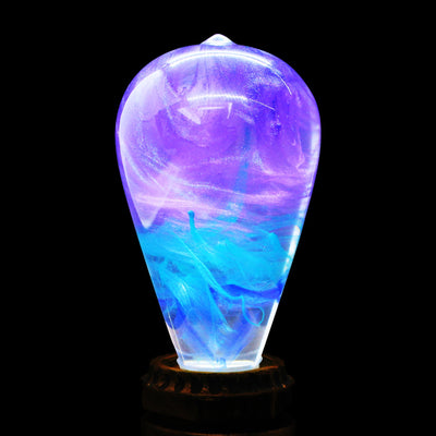 EP Light Faith Resin LED Bulb handcrafted with eco-friendly resin in unique colors