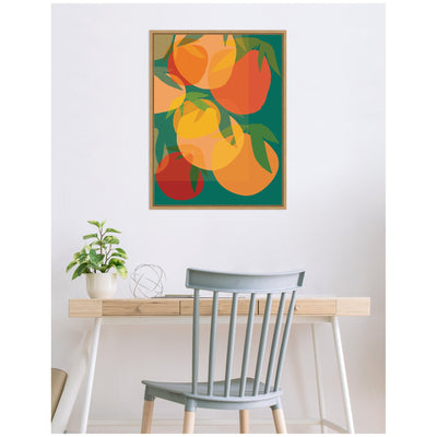 Spring Citrus 2 by Alicia Bock Framed Canvas Wall Art Print