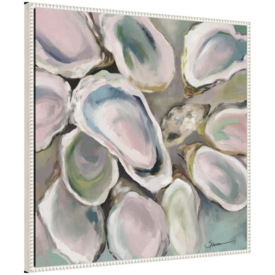 Sylvie Oyster Roast Framed Canvas by Mary Sparrow