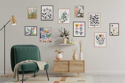 Gallery Jewel Tone Botanical Abstract Print by The Creative Bunch Studio