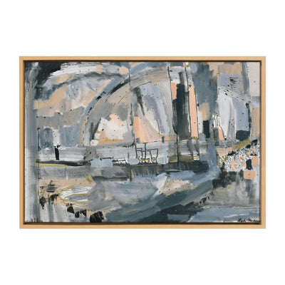 Sylvie Harbor Nights Framed Canvas by Leah Nadeau by kateandlaurel - product image 20 for Resin Society