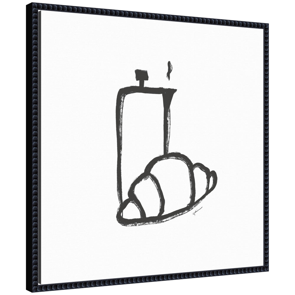 Breakfast Club No.
2 by Gabrielly Guedes Framed Canvas Wall Art Print by kateandlaurel