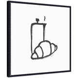 Breakfast Club No.
2 by Gabrielly Guedes Framed Canvas Wall Art Print by kateandlaurel