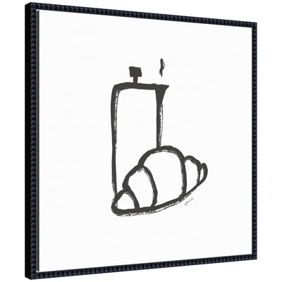 Breakfast Club No.
2 by Gabrielly Guedes Framed Canvas Wall Art Print by kateandlaurel