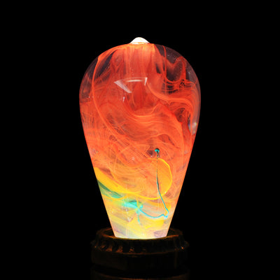 EP Light Nebula Resin LED Lamp showing handcrafted nebula design with wooden base options