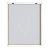 Blake Modern Blue Botanical Line Sketch Print 2 Framed Printed Glass by kateandlaurel - product image 16 for Resin Society