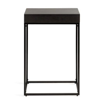 Karlsen Wood and Metal Slim Side Table