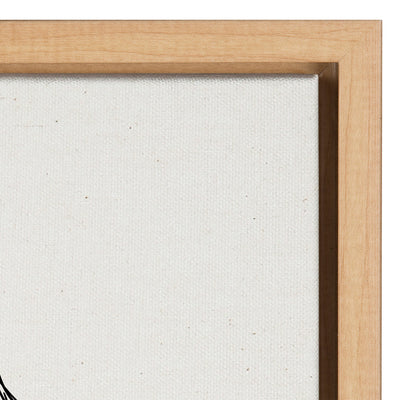 Sylvie Minimalist Evergreen Trees Sketch Framed Canvas Art Set by The Creative Bunch Studio