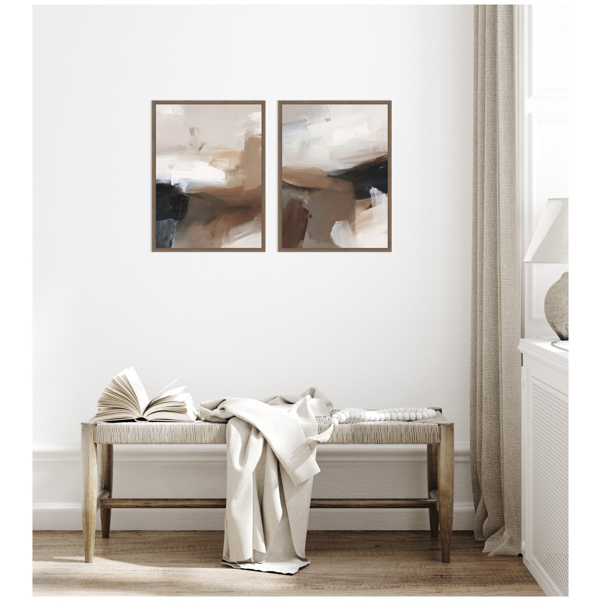 Layered Ground No.
1 & No.
2 2 Piece Framed Canvas Wall Art Set by Amy Lighthall