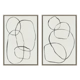 Sylvie Going in Circles Framed Textured Canvas Set by kateandlaurel - product image 13 for Resin Society