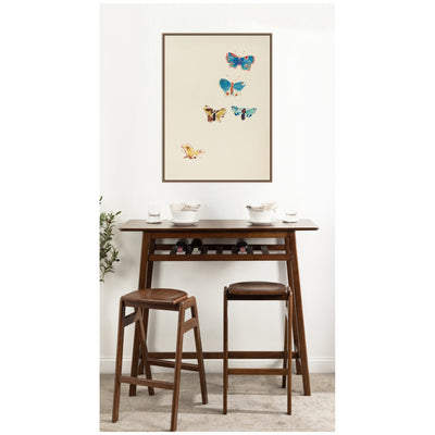 Five Butterflies 1912 Odilion Redon by Nostalgia Prints Framed Canvas Wall Art Print