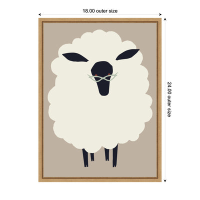 Sylvie Farm Sheep Framed Canvas by Hannah Beisang