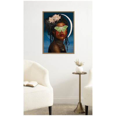 Luna Ascending by Charlotte Brindley Framed Canvas Wall Art Print