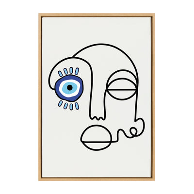 Sylvie No Evil Allowed Framed Canvas by kateandlaurel - product image 2 for Resin Society