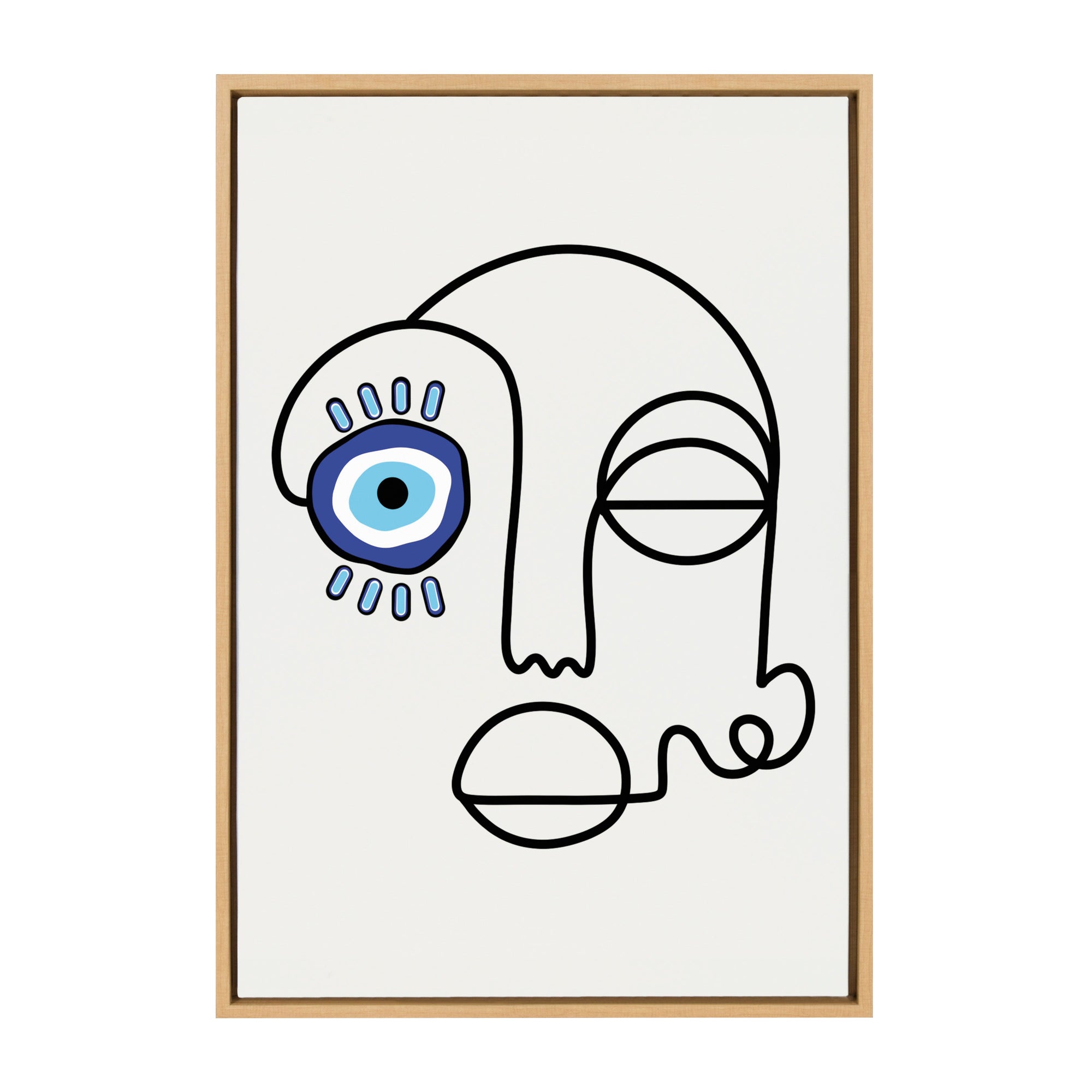 Sylvie No Evil Allowed Framed Canvas by kateandlaurel - product image 10 for Resin Society