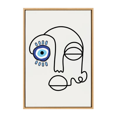 Sylvie No Evil Allowed Framed Canvas by kateandlaurel - product image 10 for Resin Society