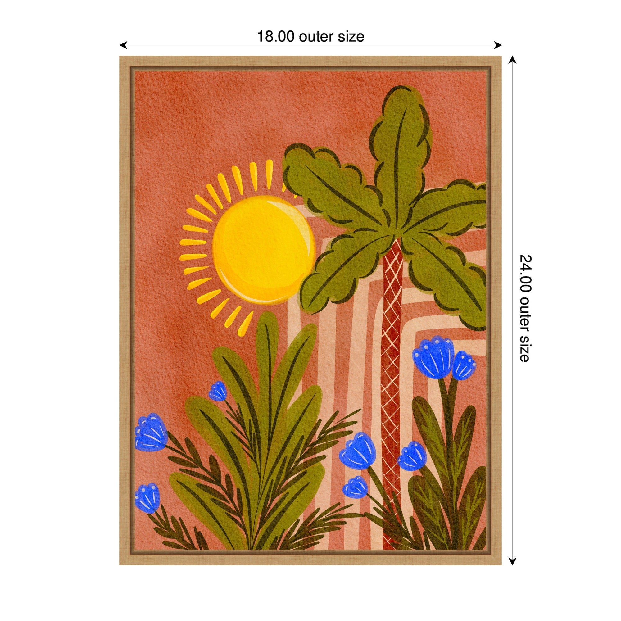 Sylvie Moroccan Forest Framed Canvas by Nikita Jariwala