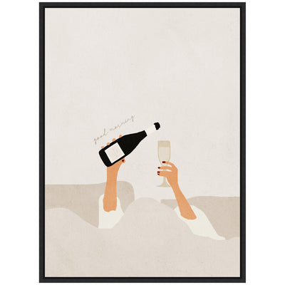 Sylvie Good Morning Art Print Framed Canvas by July Art Prints