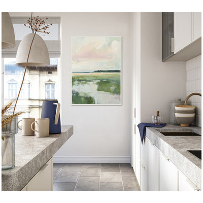 Sylvie Pastel Horizon I Framed Canvas by Amy Lighthall