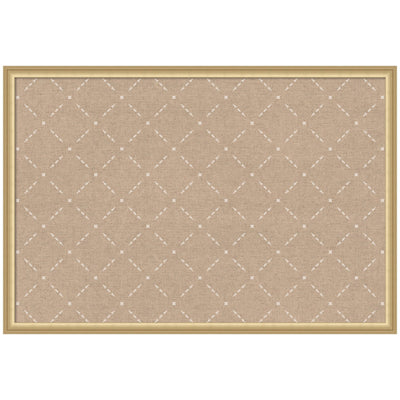 Pinboard Beige Lattice Pattern