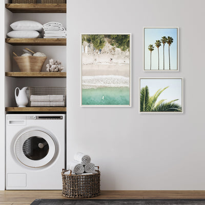 Sylvie Tropical Beach Framed Canvas Set by kateandlaurel - product image 16 for Resin Society