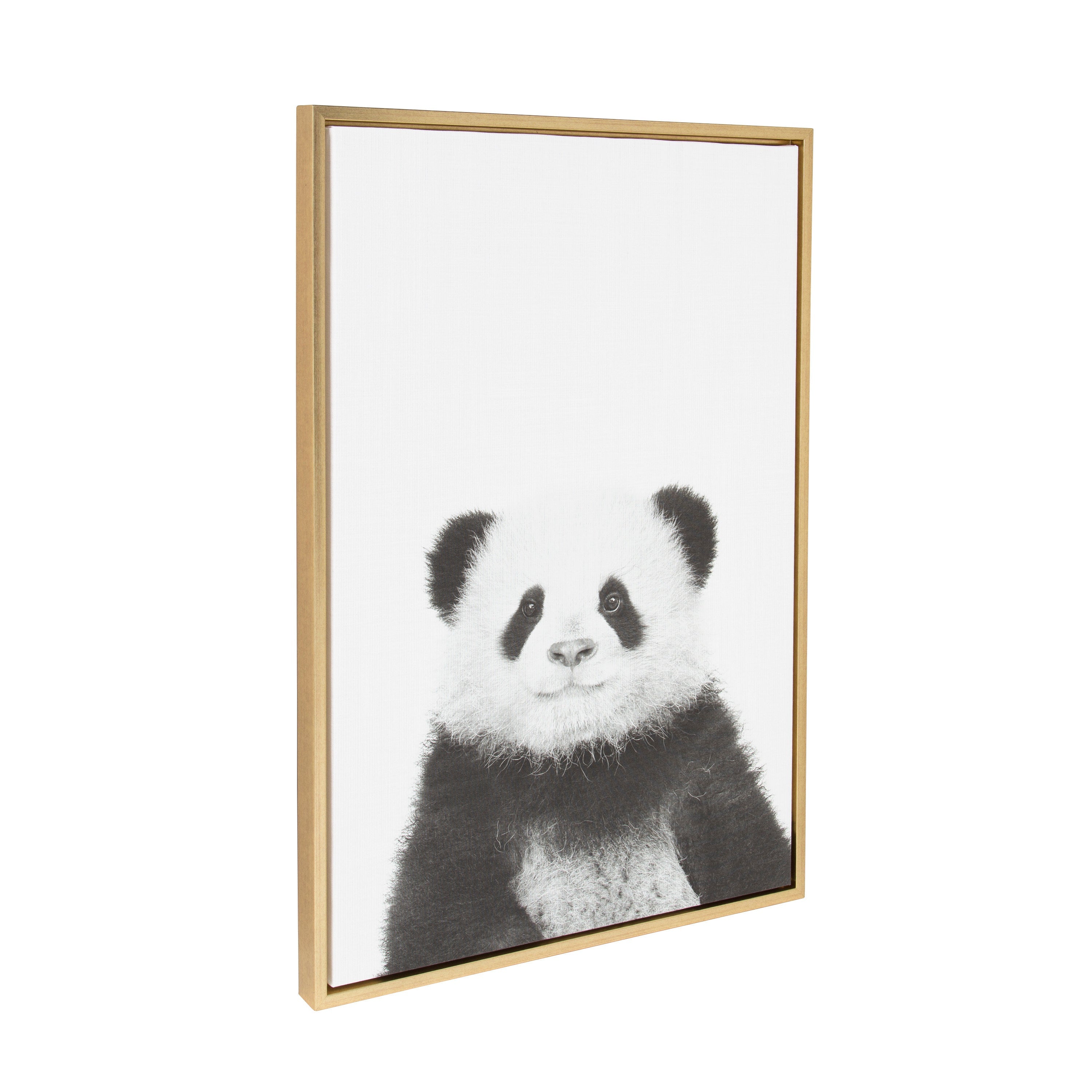 Sylvie Panda Framed Canvas by Simon Te Tai by kateandlaurel - product image 13 for Resin Society