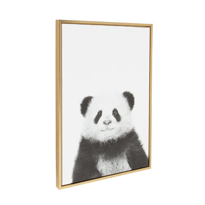 Sylvie Panda Framed Canvas by Simon Te Tai by kateandlaurel - product image 13 for Resin Society
