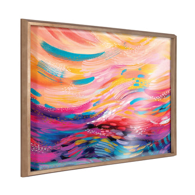 Blake BrushStrokes 90 Framed Printed Art by kateandlaurel - main product image for Resin Society