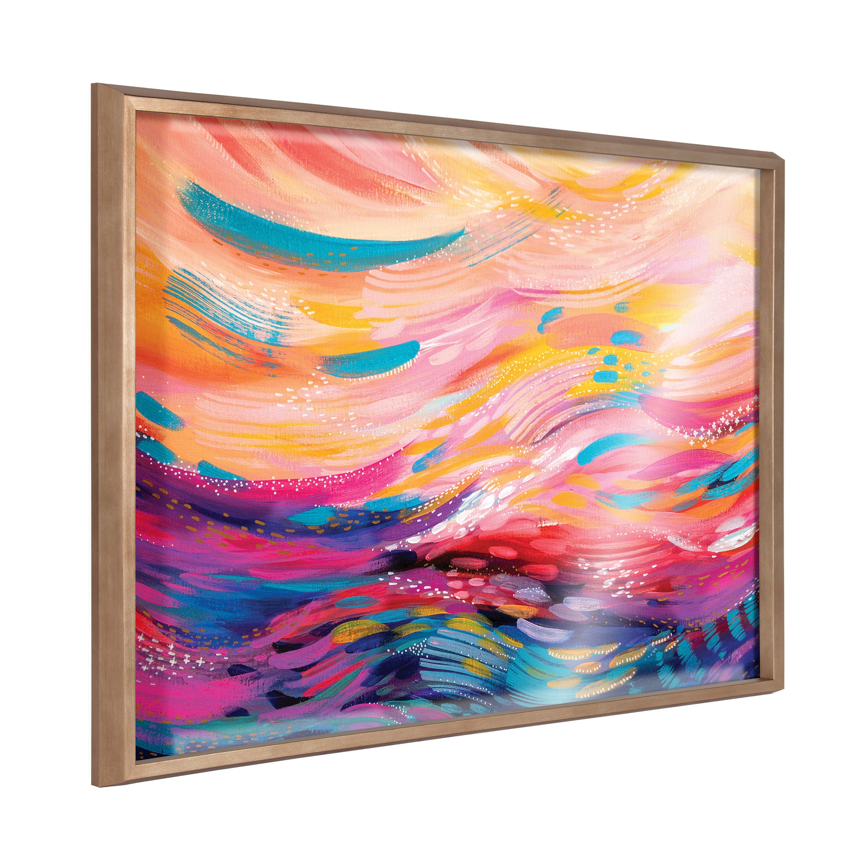 Blake BrushStrokes 90 Framed Printed Art by kateandlaurel - product image 7 for Resin Society