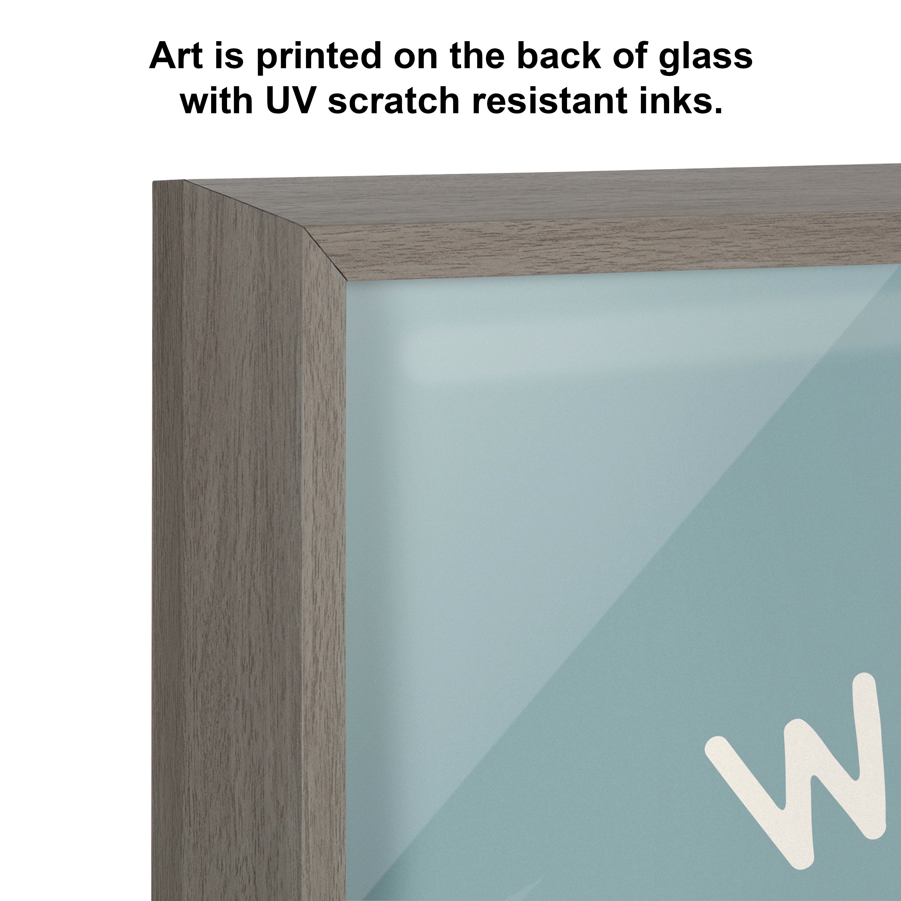 Blake When Life Gives You Lemons Blue Framed Printed Glass by The by kateandlaurel - product image 3 for Resin Society