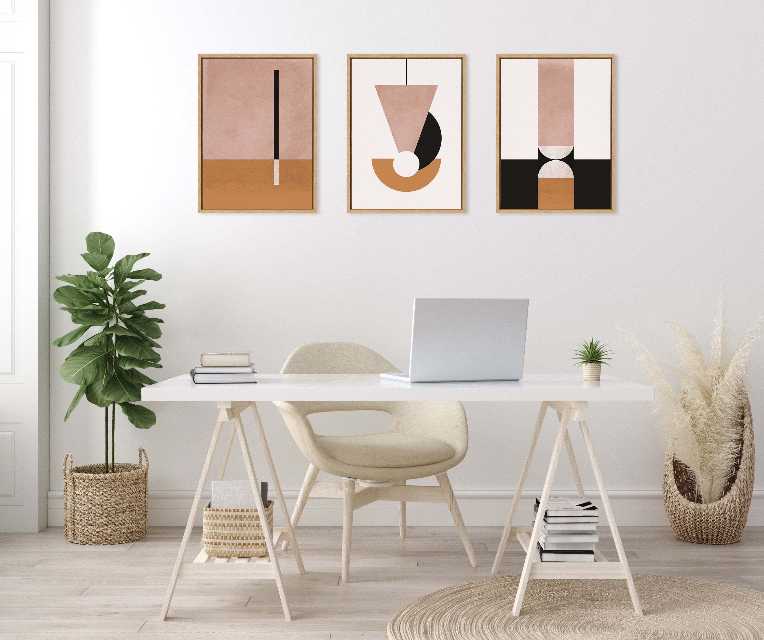 Sylvie Venice 1, 2 and 3 Framed Canvas Art Set by Alexander Ginzburg
