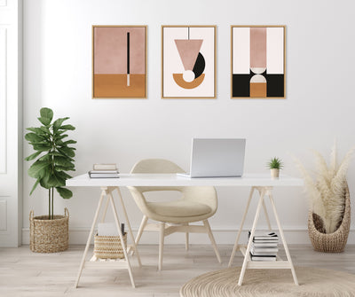 Sylvie Venice 1, 2 and 3 Framed Canvas Art Set by Alexander Ginzburg