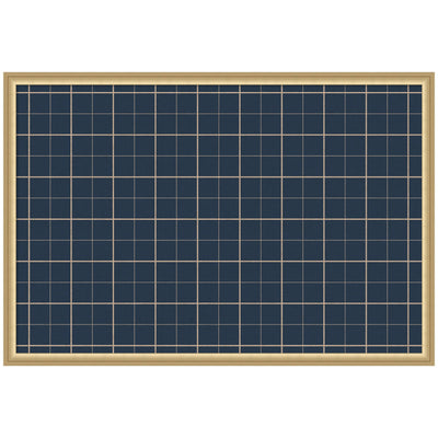 Framed Fabric Pinboard Navy Blue Plaid Wall Organization