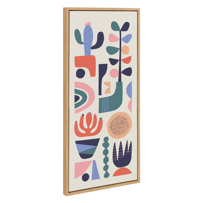 Sylvie Mid Century Succulents Framed Canvas by kateandlaurel - product image 16 for Resin Society