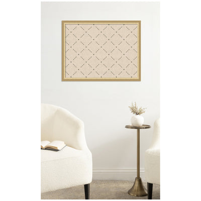 Pinboard Green Lattice Print
