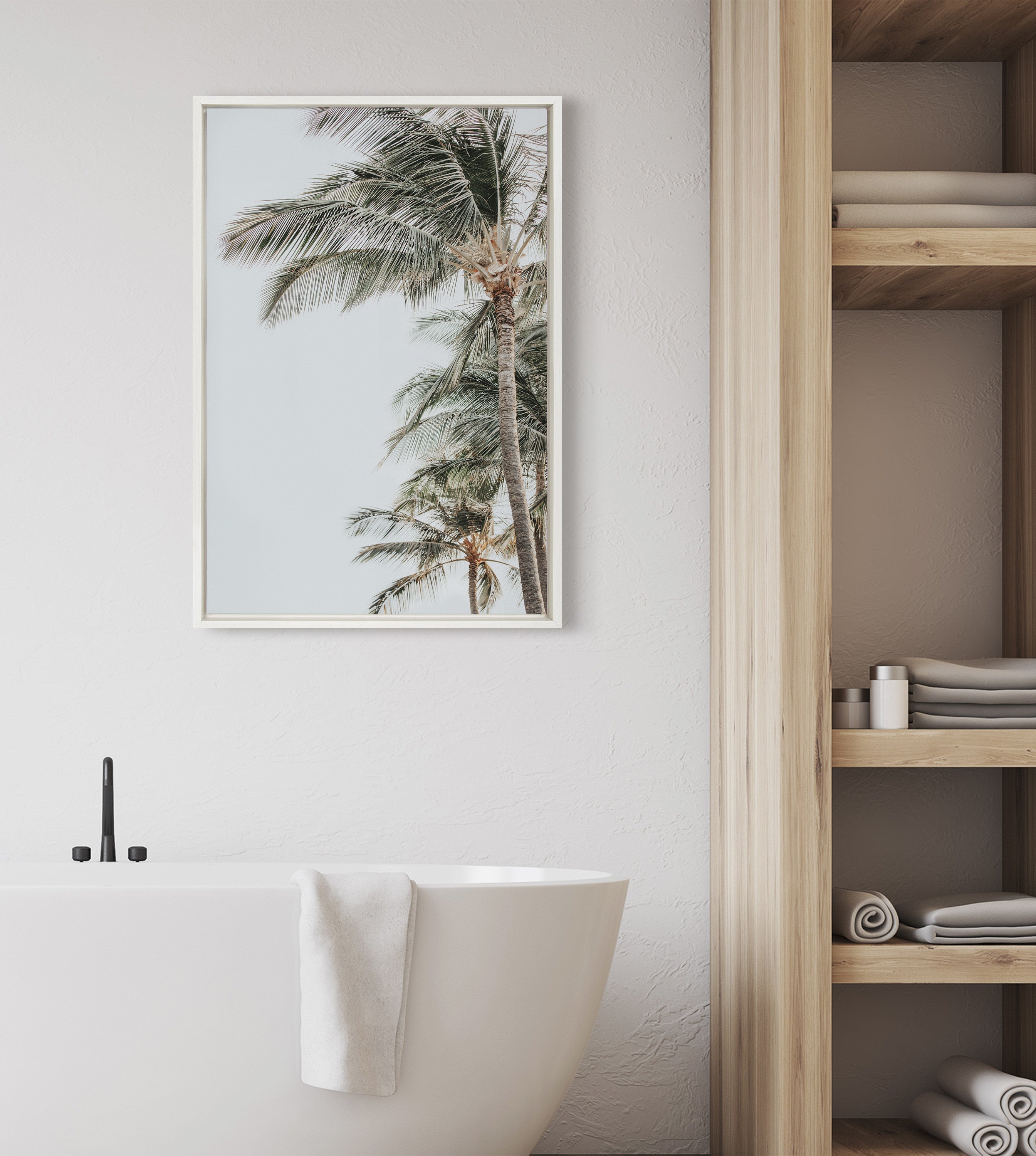 Sylvie Palm Trees Framed Canvas by Alicia Abla by kateandlaurel - product image 8 for Resin Society