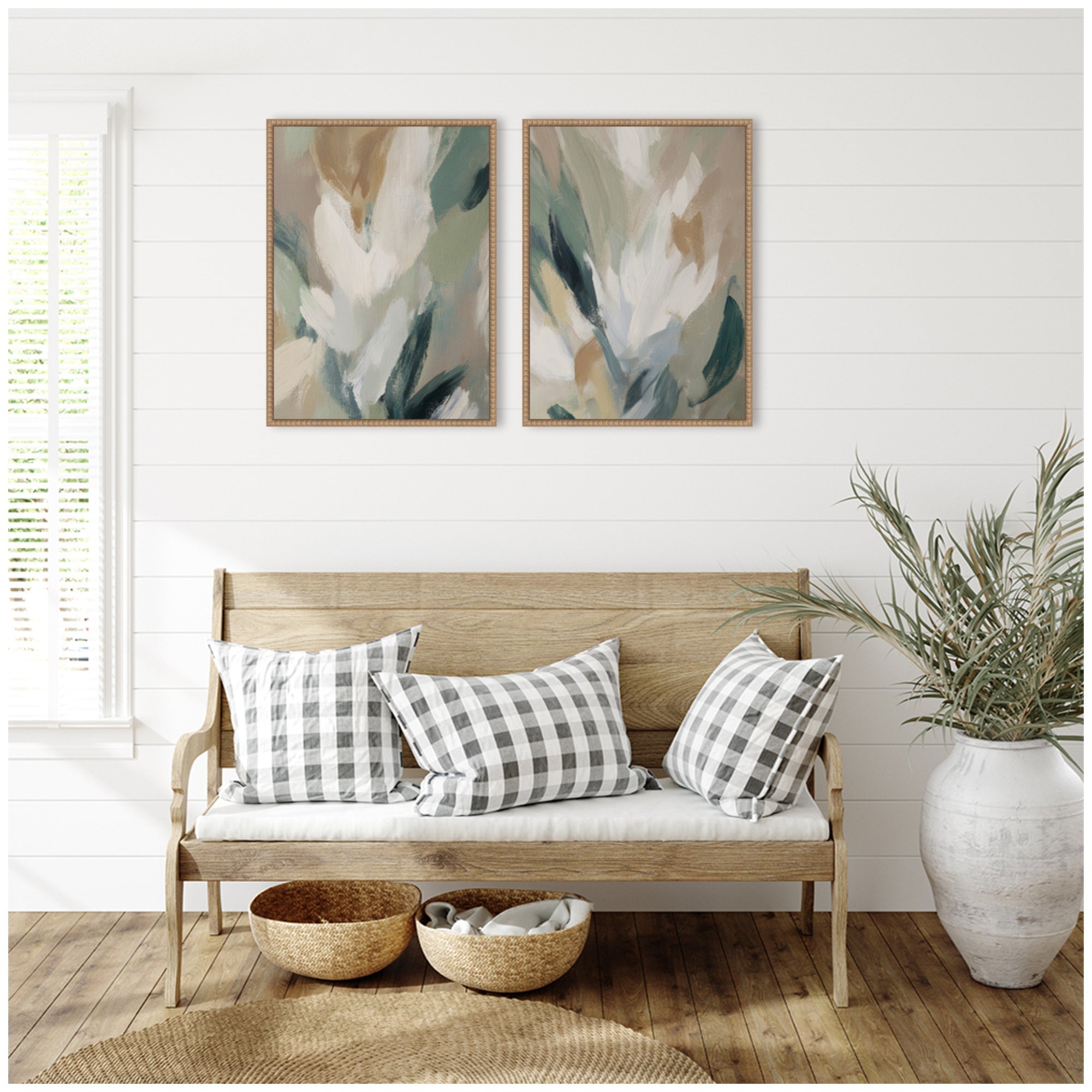 Plant Form No.
1 & No.
2 2 Piece Framed Canvas Wall Art Set by Amy Lighthall