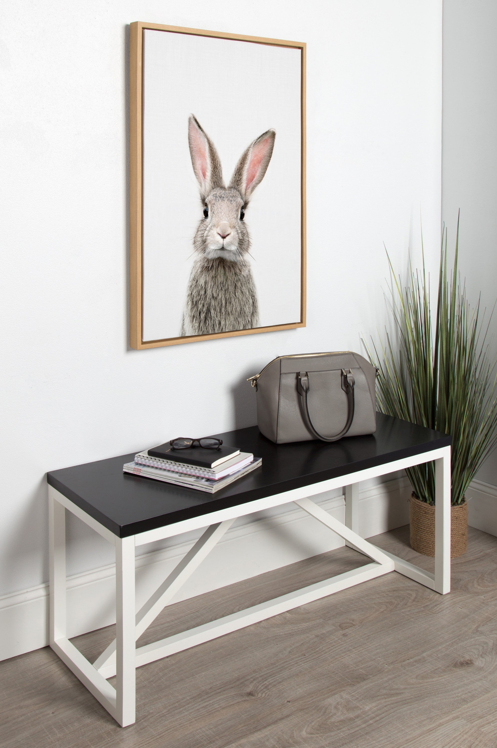 Sylvie Young Rabbit Framed Canvas by Amy Peterson Art Studio
