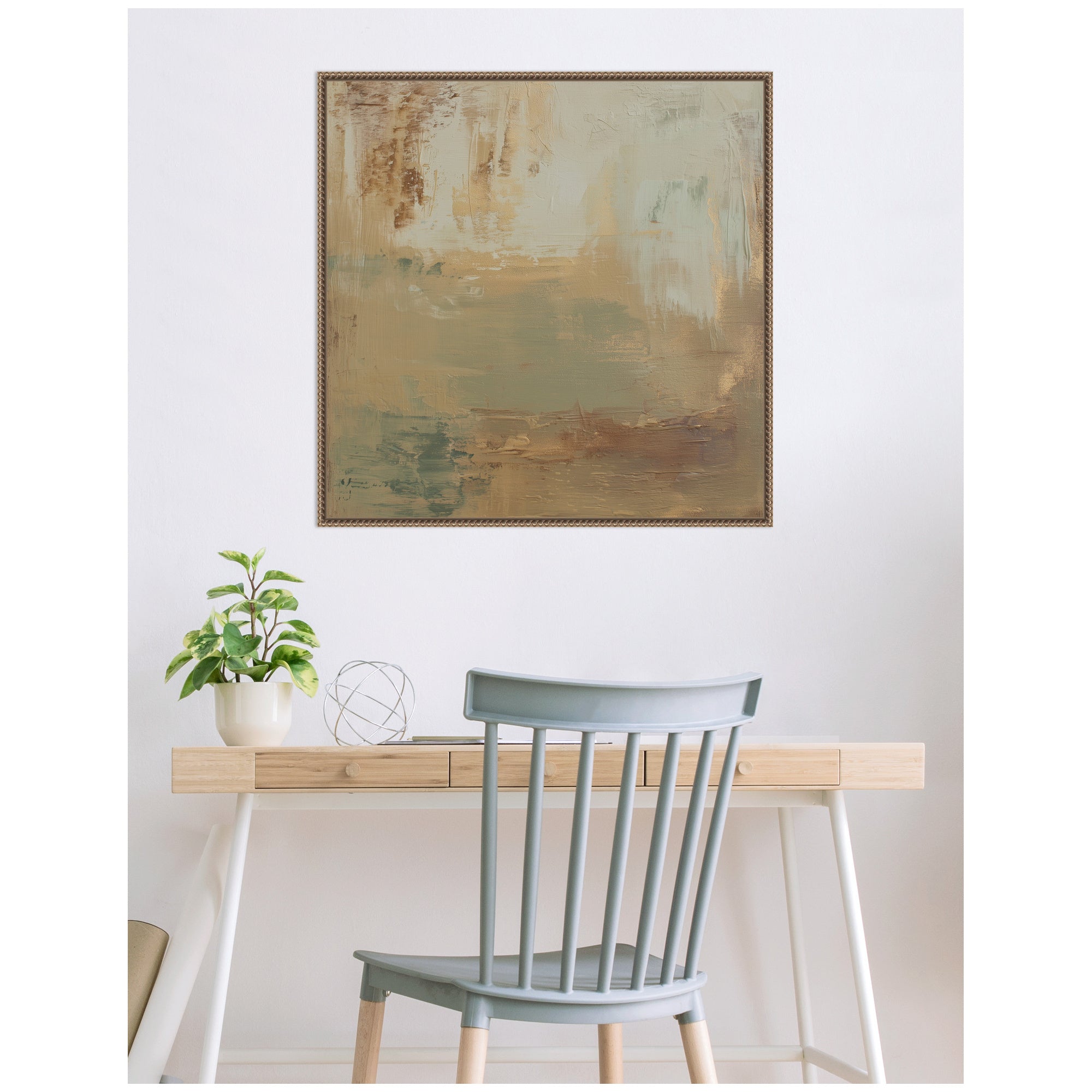 Sage Horizon No.
3 by Amy Lighthall Framed Canvas Wall Art Print
