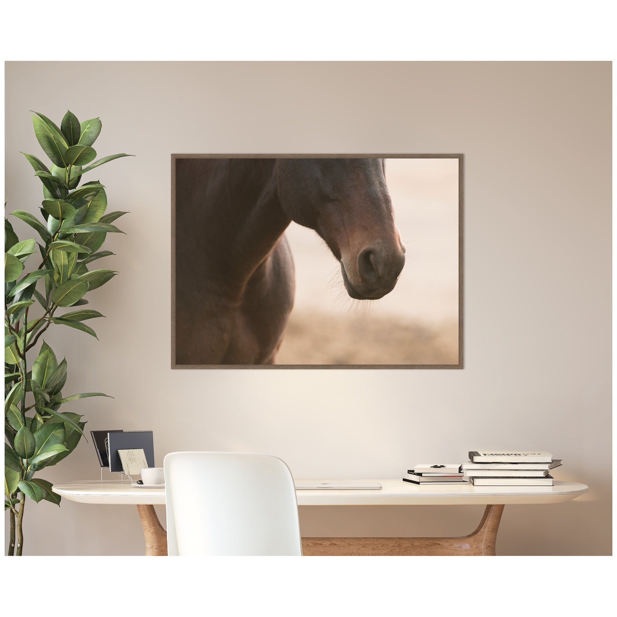 Dusty by Crystal Lynn Collins Framed Canvas Wall Art Print