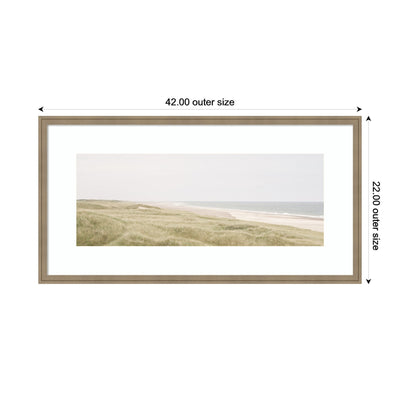 Peaceful and Serene Coastal Landscape by The Creative Bunch Studio Framed Wall Art Print