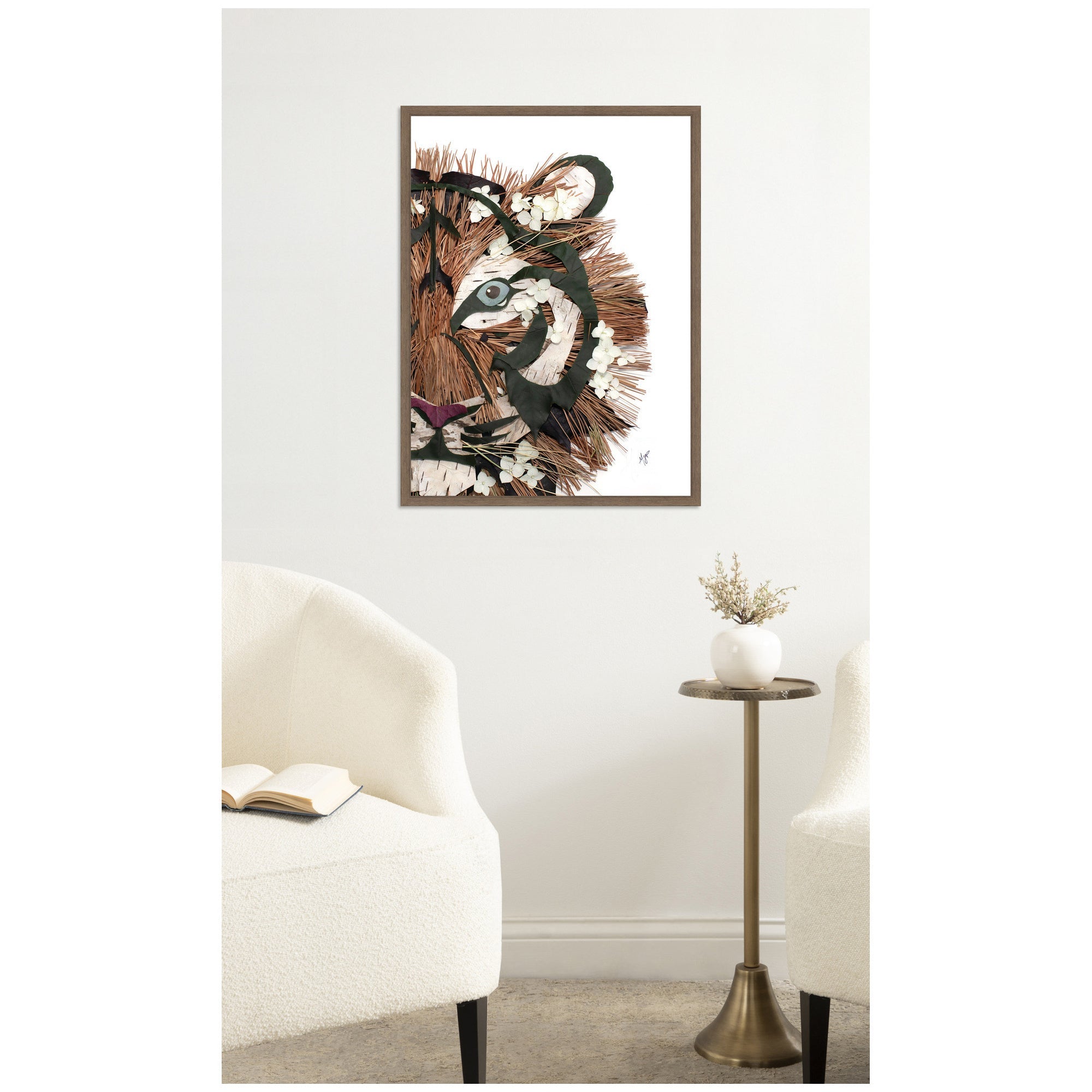 Tiger by Madeline Jeppesen Framed Canvas Wall Art Print