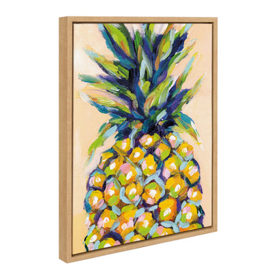 Sylvie Pineapple Study No 2 Framed Canvas by Rachel Christopoulos by kateandlaurel - product image 13 for Resin Society