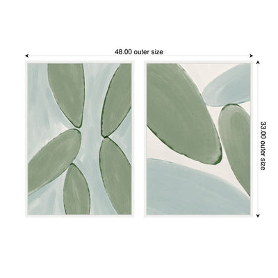 Natural Forms 01 & 02 2 Piece Framed Canvas Wall Art Set by Gabrielly Guedes