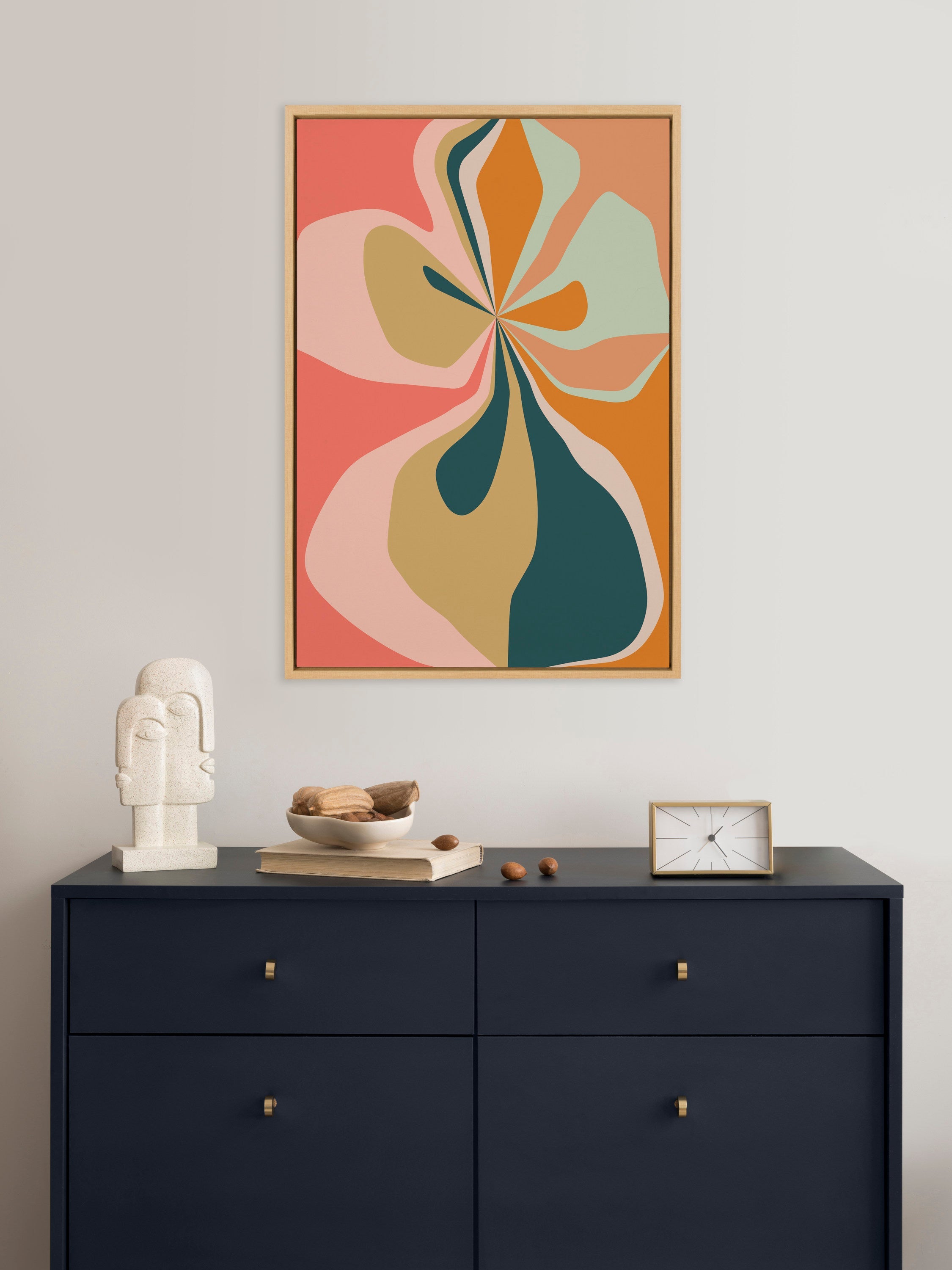 Sylvie Morning Hibiscus Framed Canvas by Alicia Bock