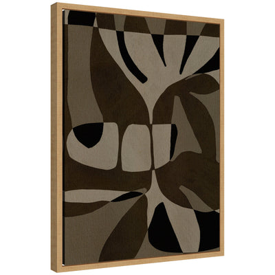 Sylvie Contour 2 Framed Canvas by Shatha Al Dafai