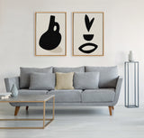 Sylvie Black Vase and Fly Away Framed Canvas by kateandlaurel - product image 6 for Resin Society