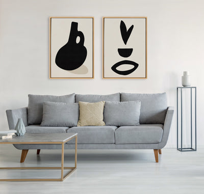 Sylvie Black Vase and Fly Away Framed Canvas by kateandlaurel - product image 6 for Resin Society